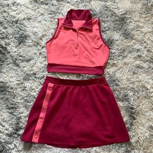 Workout skort set